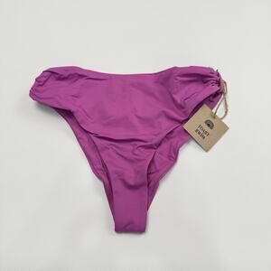 Free People x Toast Signature Cinch Bikini Bottom Size XS Purple‎ Orchid NWT